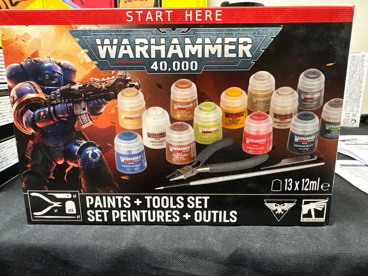 Warhammer 40,000 Paint Tool set, Set Peintures+ outils