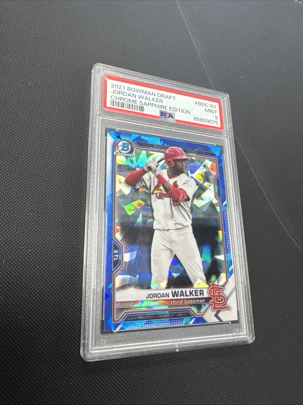 2021 Bowman Chrome Draft Sapphire Edition - Jordan Walker #BDC-187 (RC) PSA 9