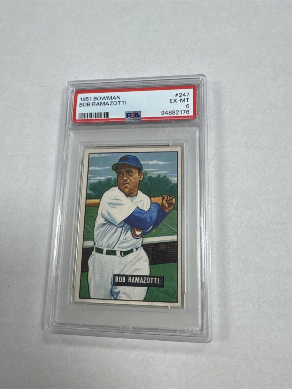 1951 Bowman - Bob Ramazzotti #247 (RC) PSA 6