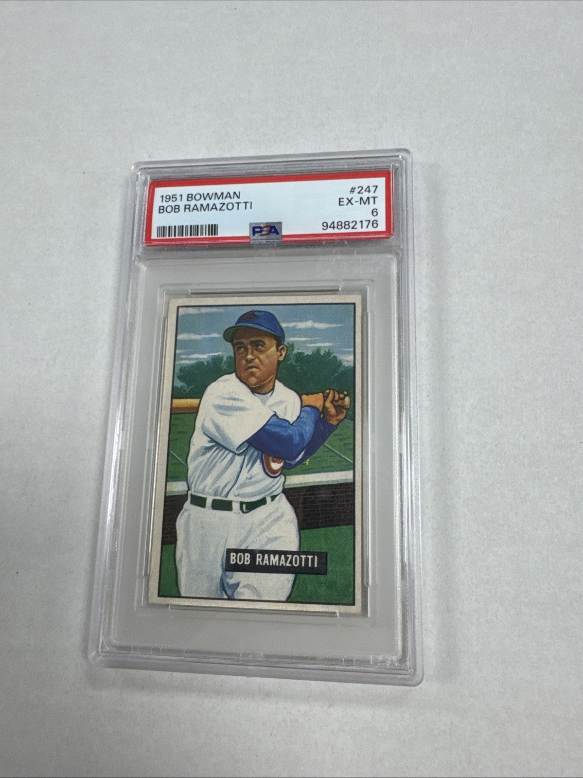 1951 Bowman - Bob Ramazzotti #247 (RC) PSA 6
