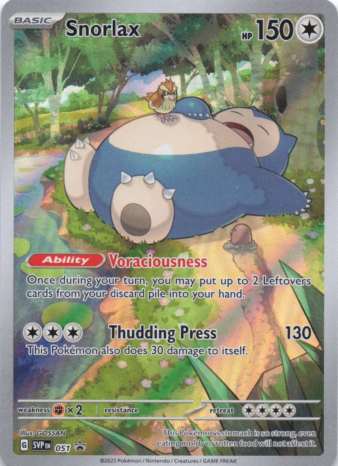 Snorlax 051 Sv: Scarlet & Violet Promo Cards Holo