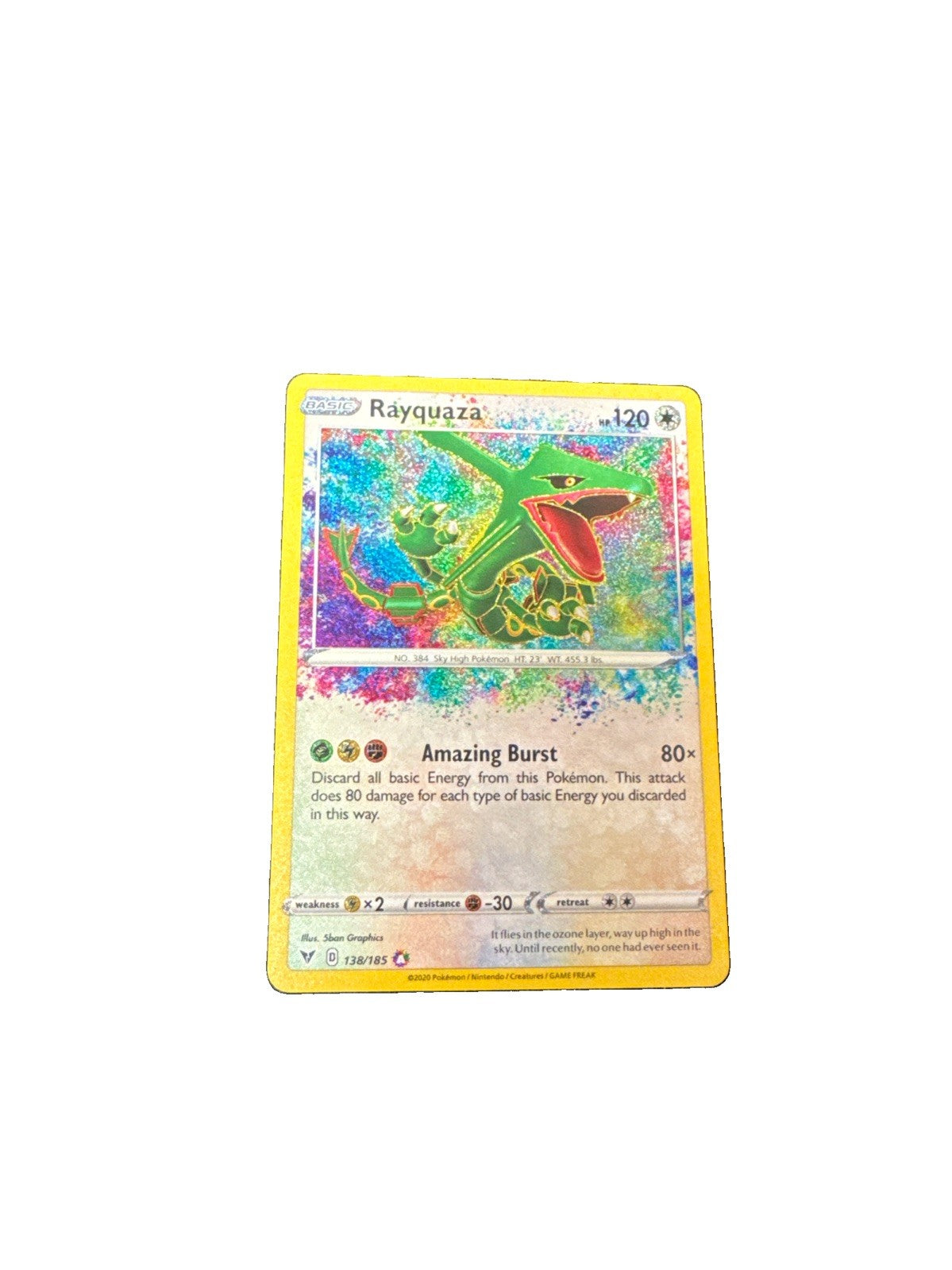 Rayquaza 138/185 Swsh04: Vivid Voltage Holo