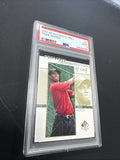2001 SP Authentic Preview - Ambassadors of Golf Tiger Woods #51 (RC) PSA 9