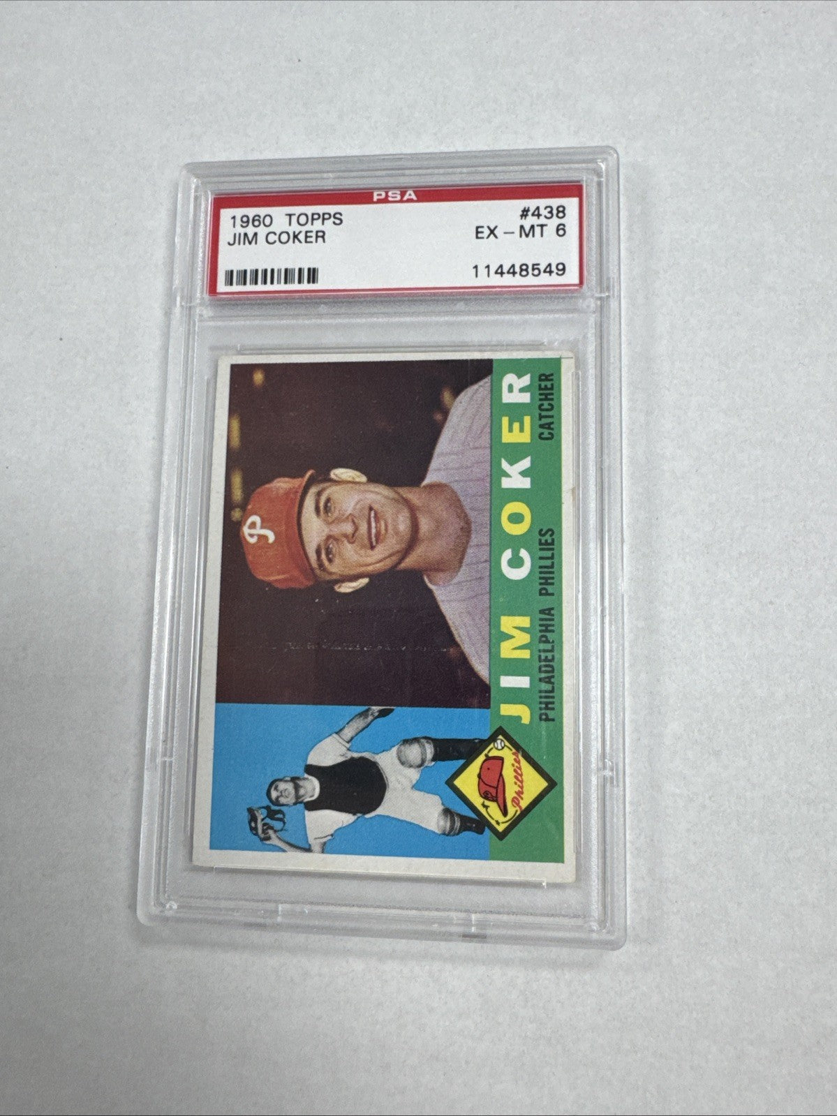 1960 Topps - Jimmie Coker #438 (RC) PSA 6