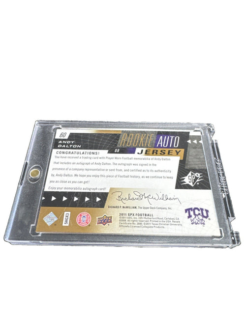 2011 Andy Dalton (RC) TCU Patch Auto /30