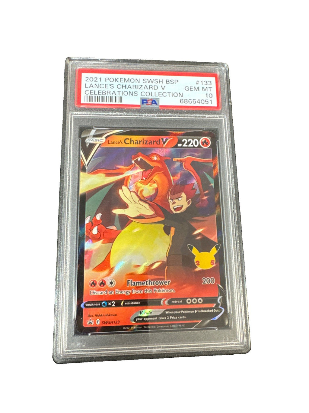 Lance's Charizard V SWSH133 SWSH: Sword & Shield Promo Cards Holo PSA 10