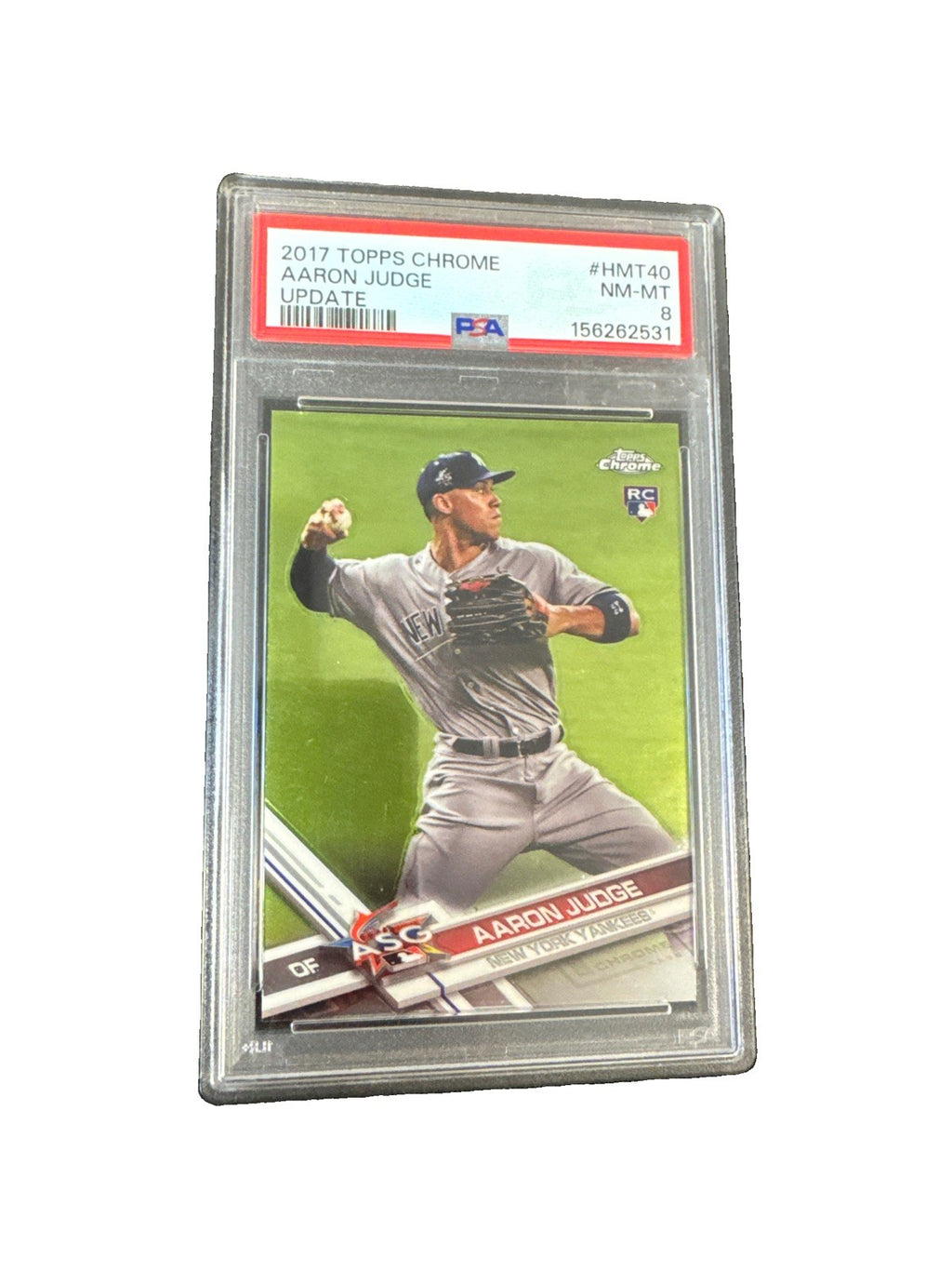 2017 Topps Chrome Update - Aaron Judge #HMT40 (RC) PSA 8