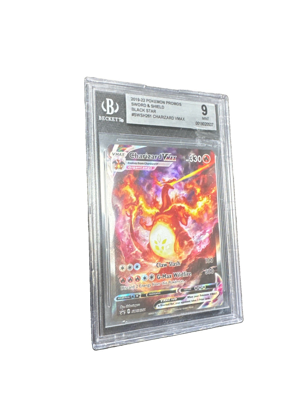 2019-22 Pokemon Promos Black Star Charizard Swsh261 BGS 9