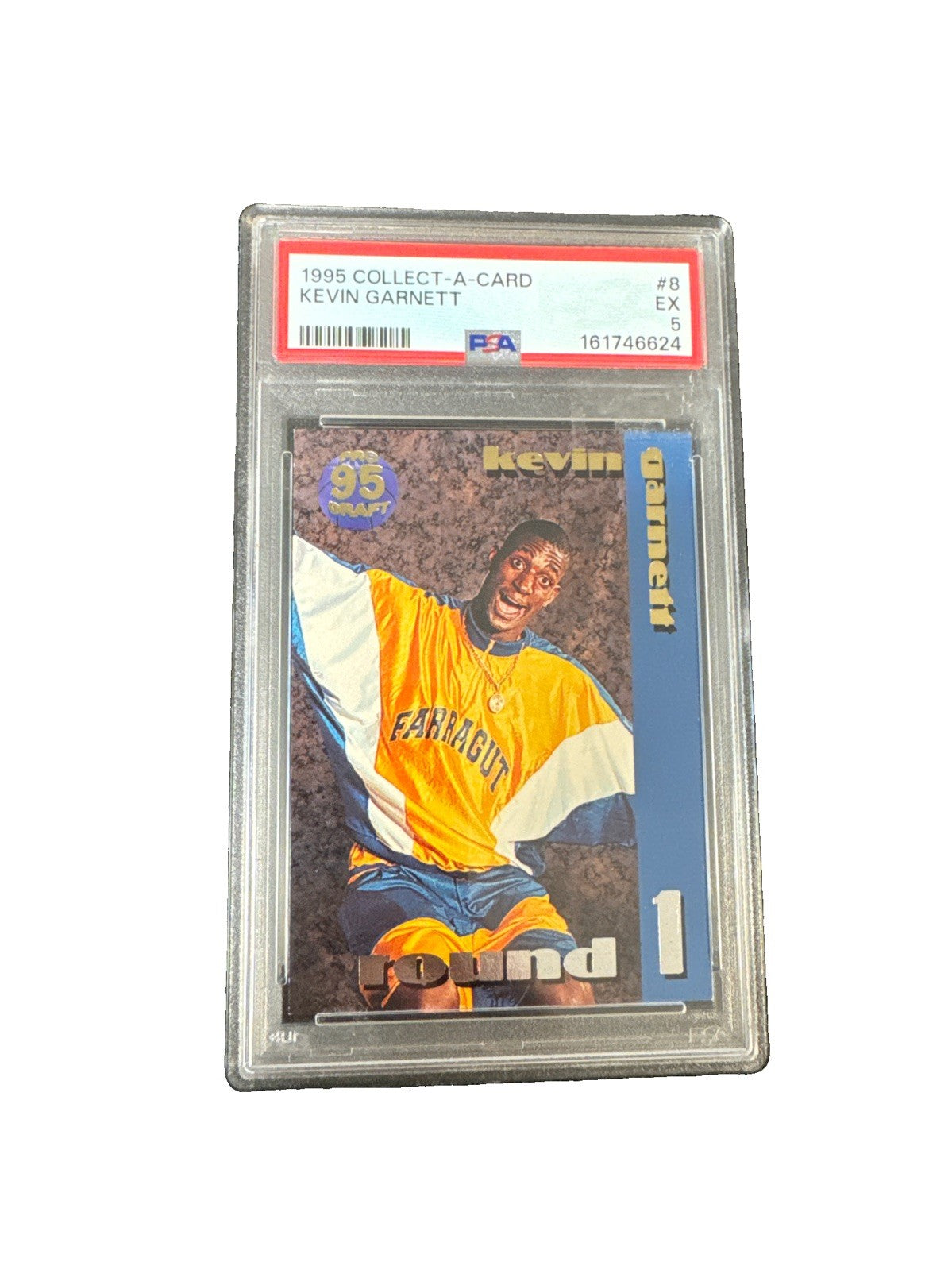 1995 Collect-A-Card Pro Draft - Kevin Garnett #8 (RC) PSA 5