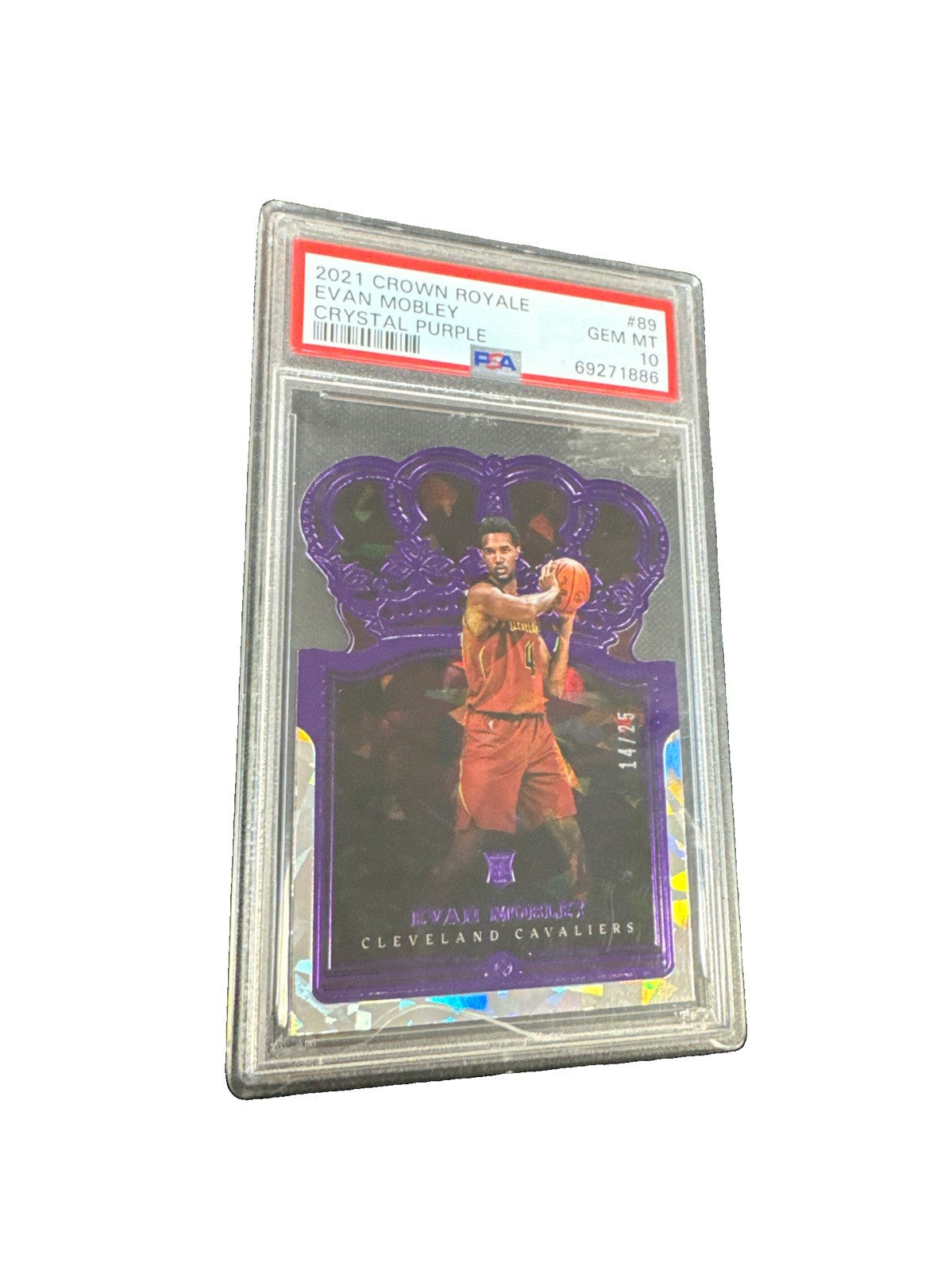 2021 Crown Royale Evan Mobley Crystal Purple /25 (RC) PSA 10