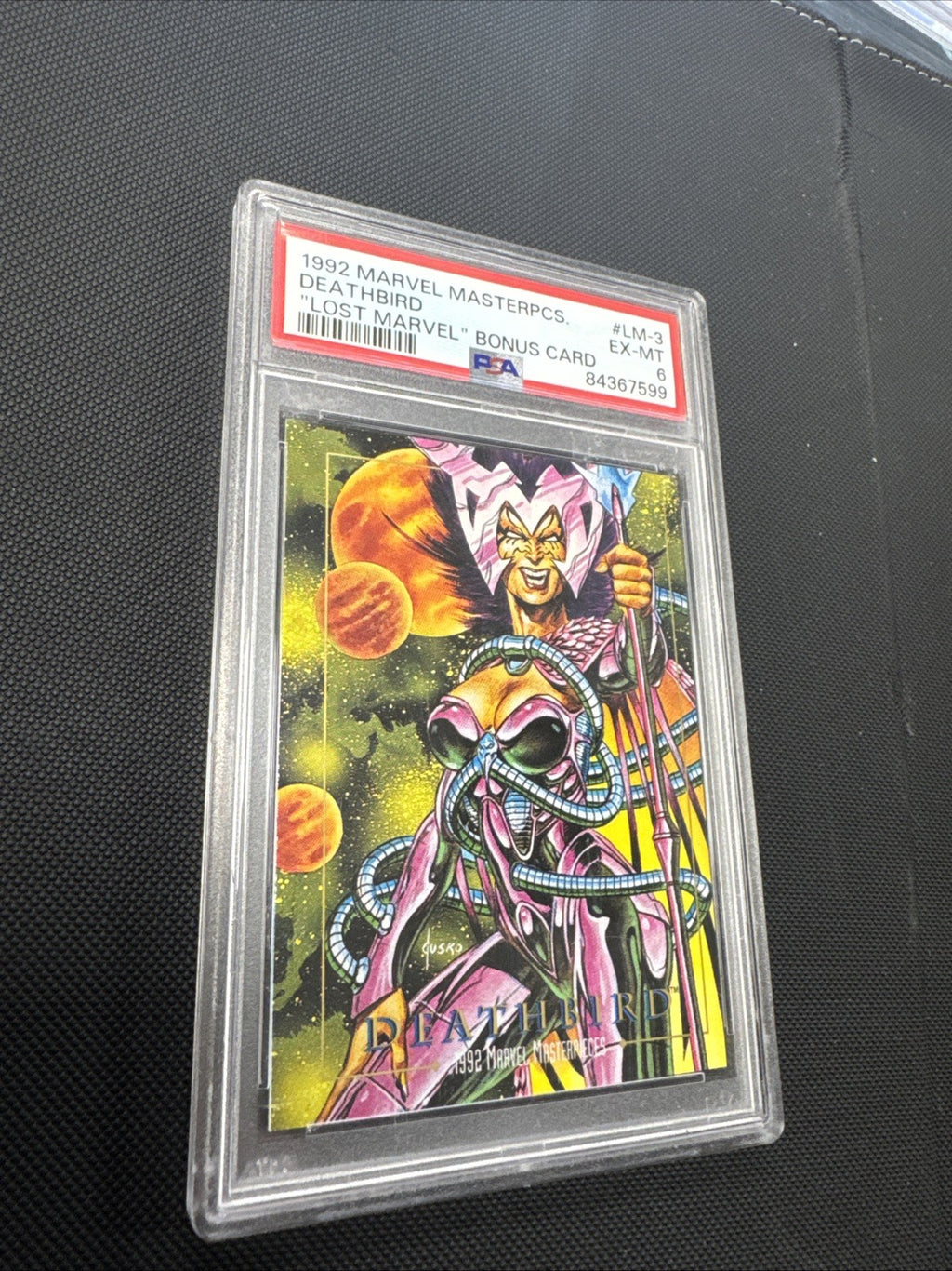 1992 Marvel Masterpcs. Deathbird #LM-3 PSA 6