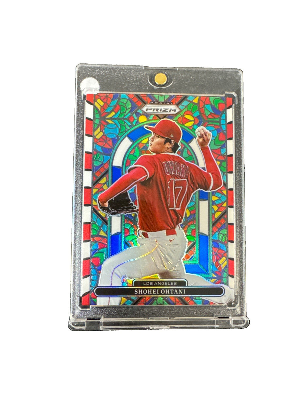 2022 Panini Prizm - Stained Glass Shohei Ohtani #SG-3 Red White & Blue Prizm
