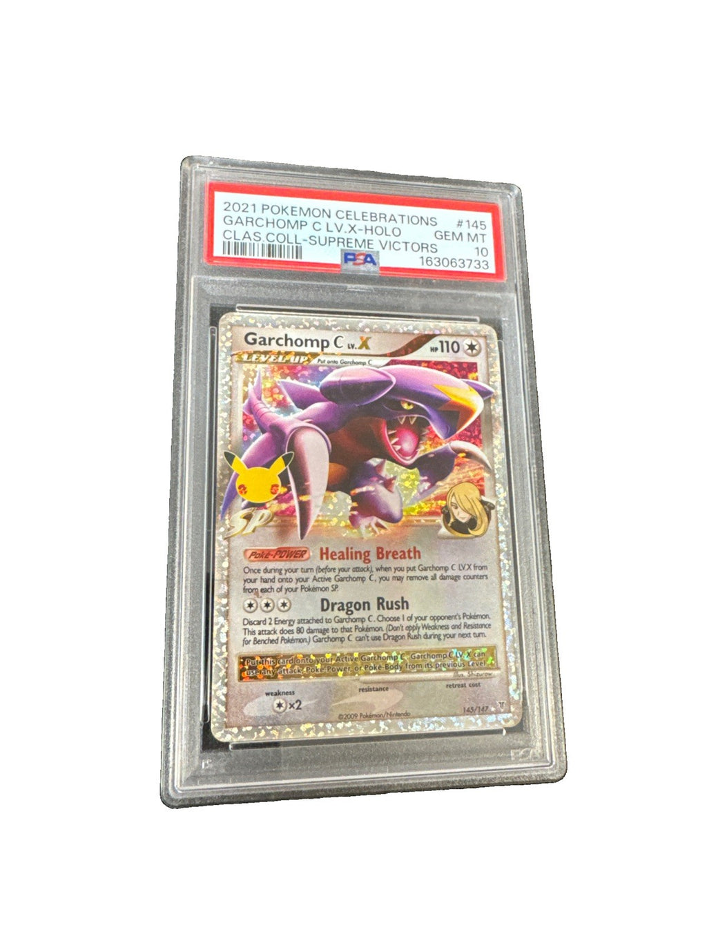 Garchomp C LV.X 145/147 Celebrations: Clas. Coll Supreme Victors Holo PSA 10