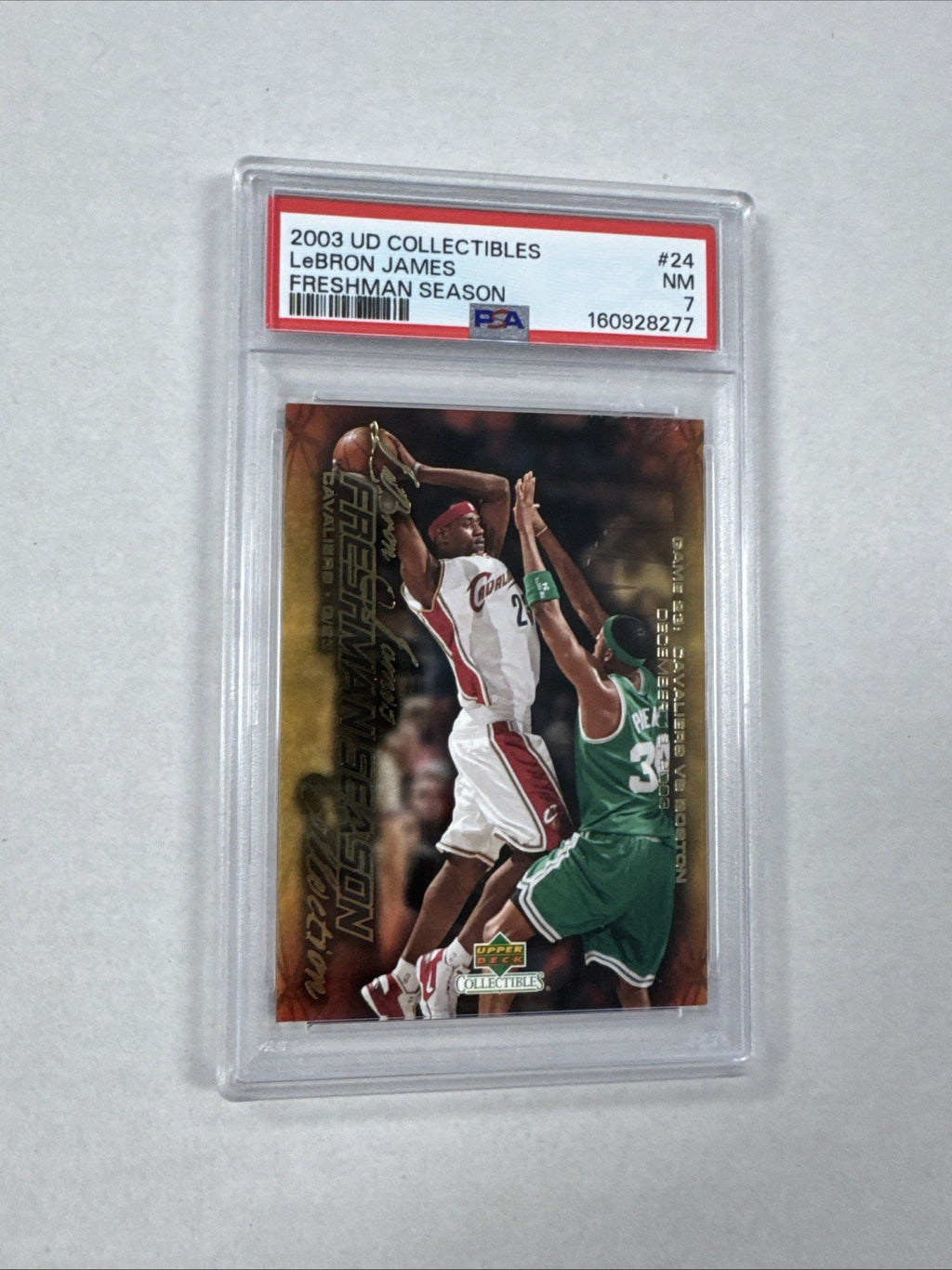 2003-04 Upper Deck LeBron James Freshman Season Collection- #24 PSA 7