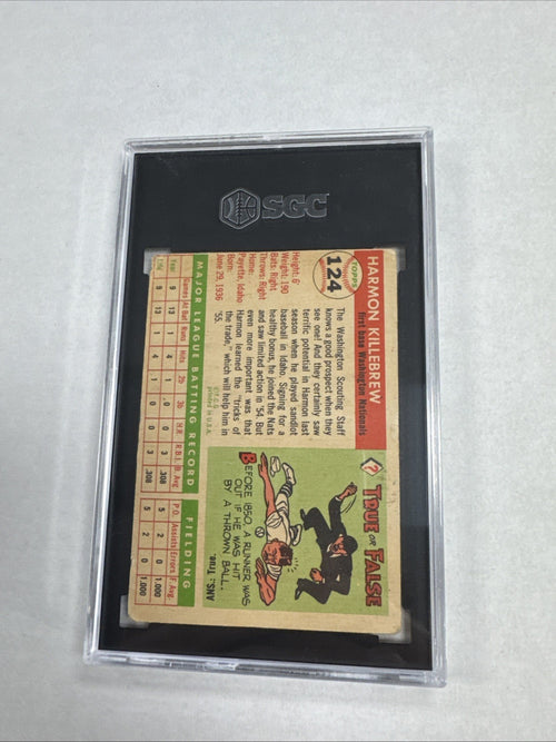 1955 Topps - Harmon Killebrew #124 (RC) SGC 1.5