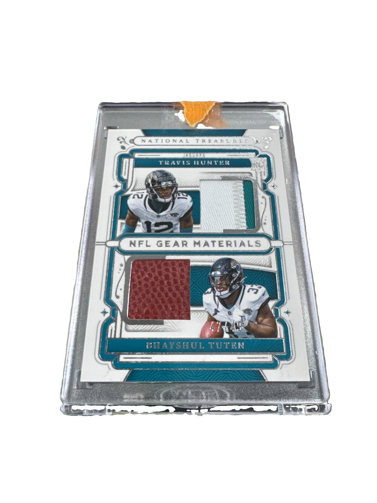 2025 National Treasures Travis Hunter Bhayshul Tuten /49 (RC)
