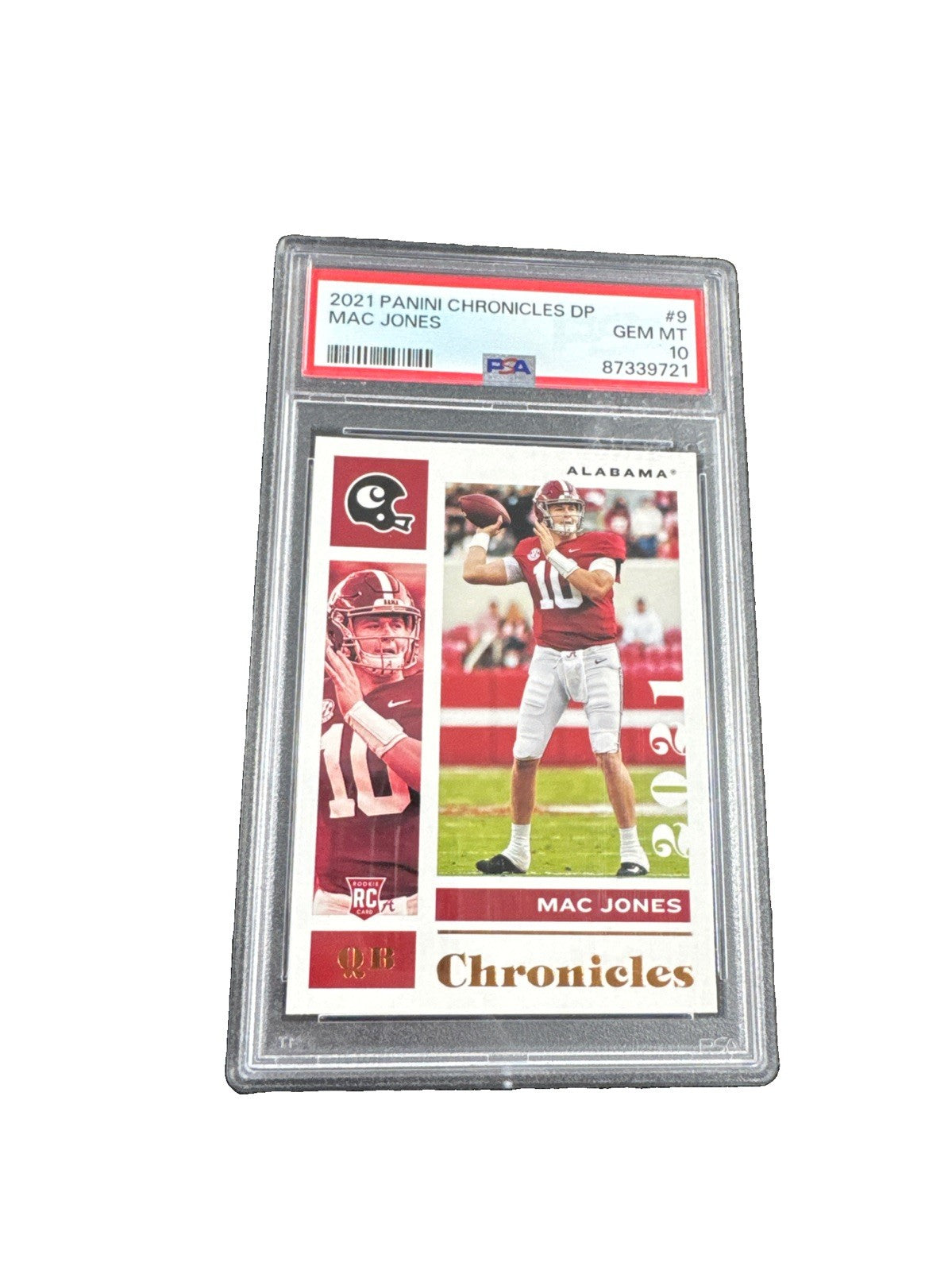 2021 Panini Chronicles Draft Picks - Base Chronicles Mac Jones #9 (RC) PSA 10