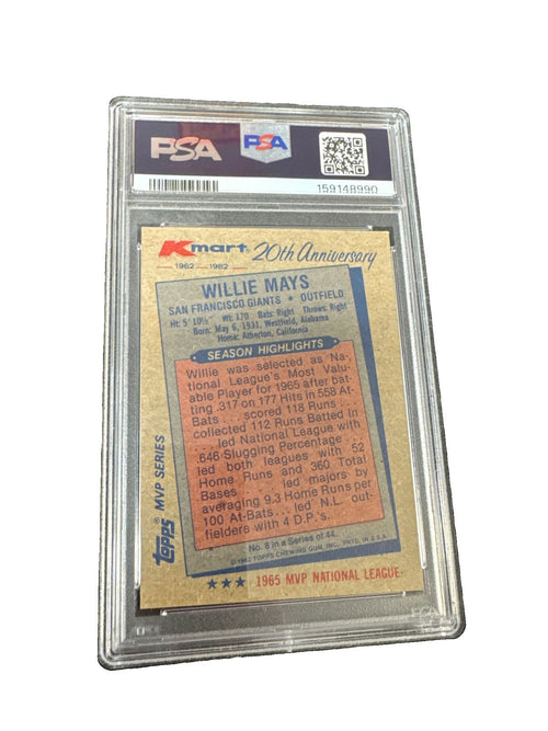 1982 Topps Kmart MVP Series - Willie Mays #8 PSA 7