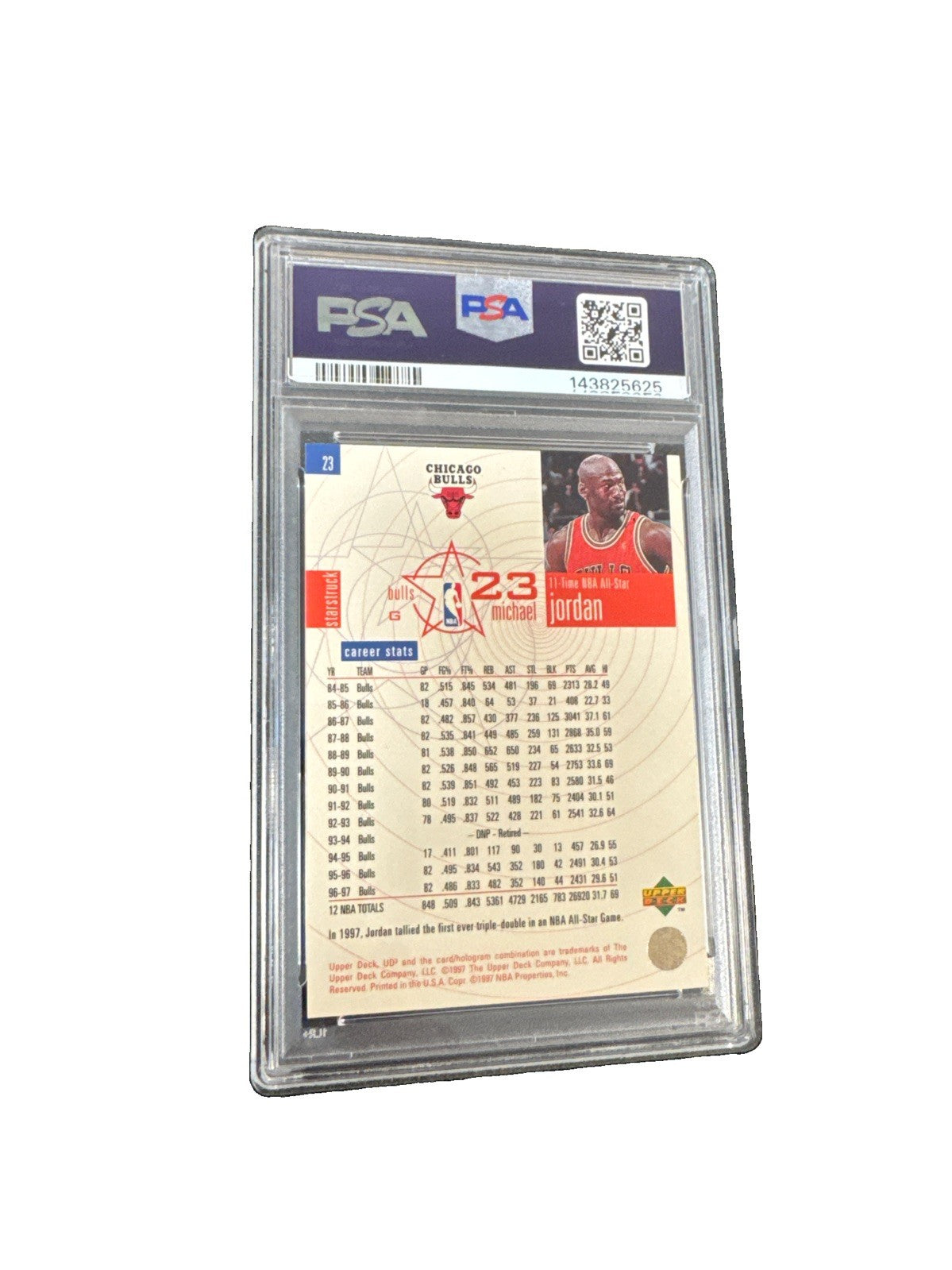 1997-98 Upper Deck UD3 - Star Struck Michael Jordan #23 PSA 8