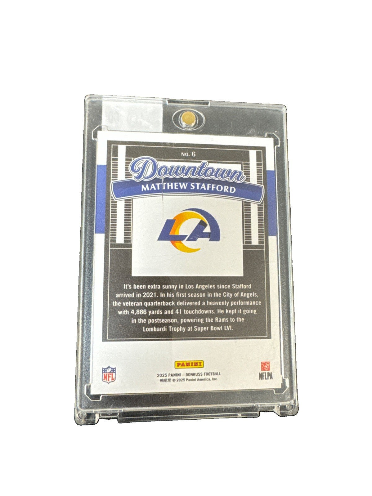 2025 Panini Donruss Optic - Downtown Matthew Stafford #6