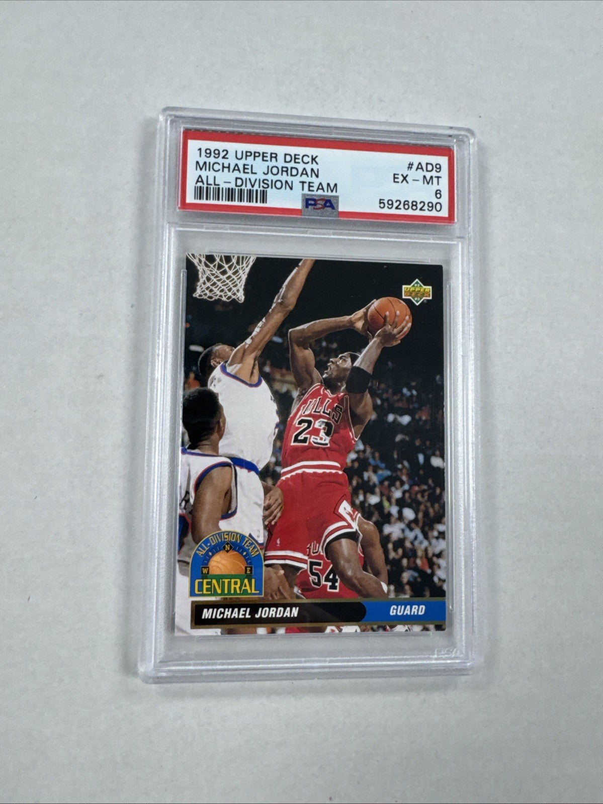 1992-93 Upper Deck - All-Division Team Michael Jordan #AD9 PSA 6