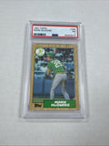 1987 Topps - Mark McGwire #366 PSA 7