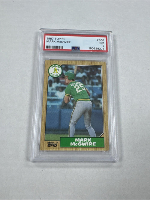 1987 Topps - Mark McGwire #366 PSA 7