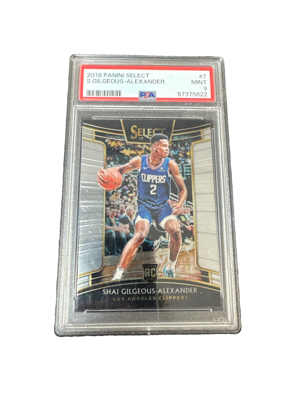 2018-19 Panini Select - Concourse Shai Gilgeous-Alexander #7 (RC) PSA 9