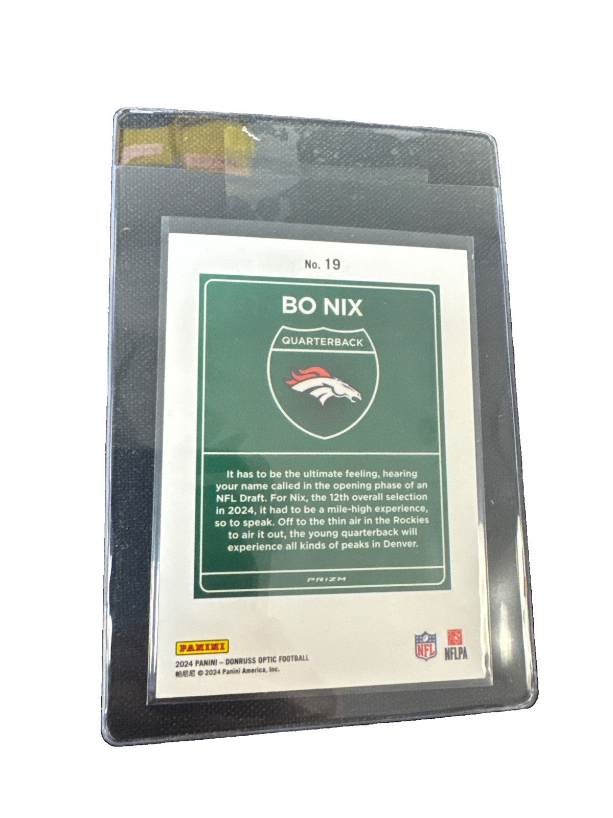 2024 Panini Donruss Optic - Downtown! Bo Nix #19 (RC)
