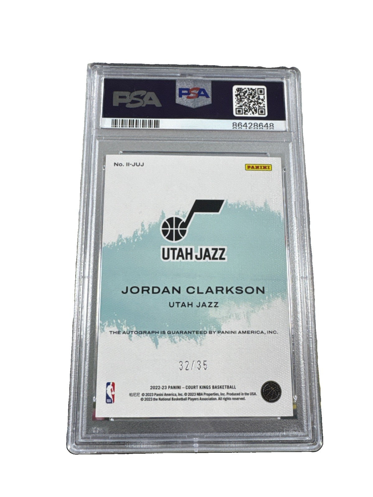 2022-23 Panini Court Kings - Impressionist Ink Jordan Clarkson Violet  /35