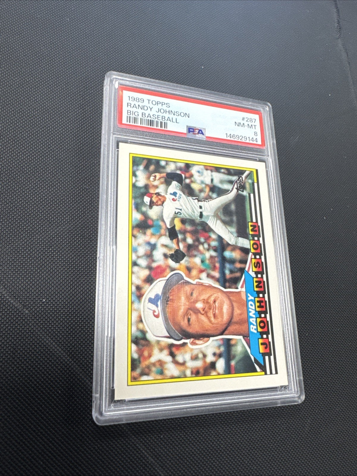 1989 Topps Big - Randy Johnson #287 (RC) PSA 8