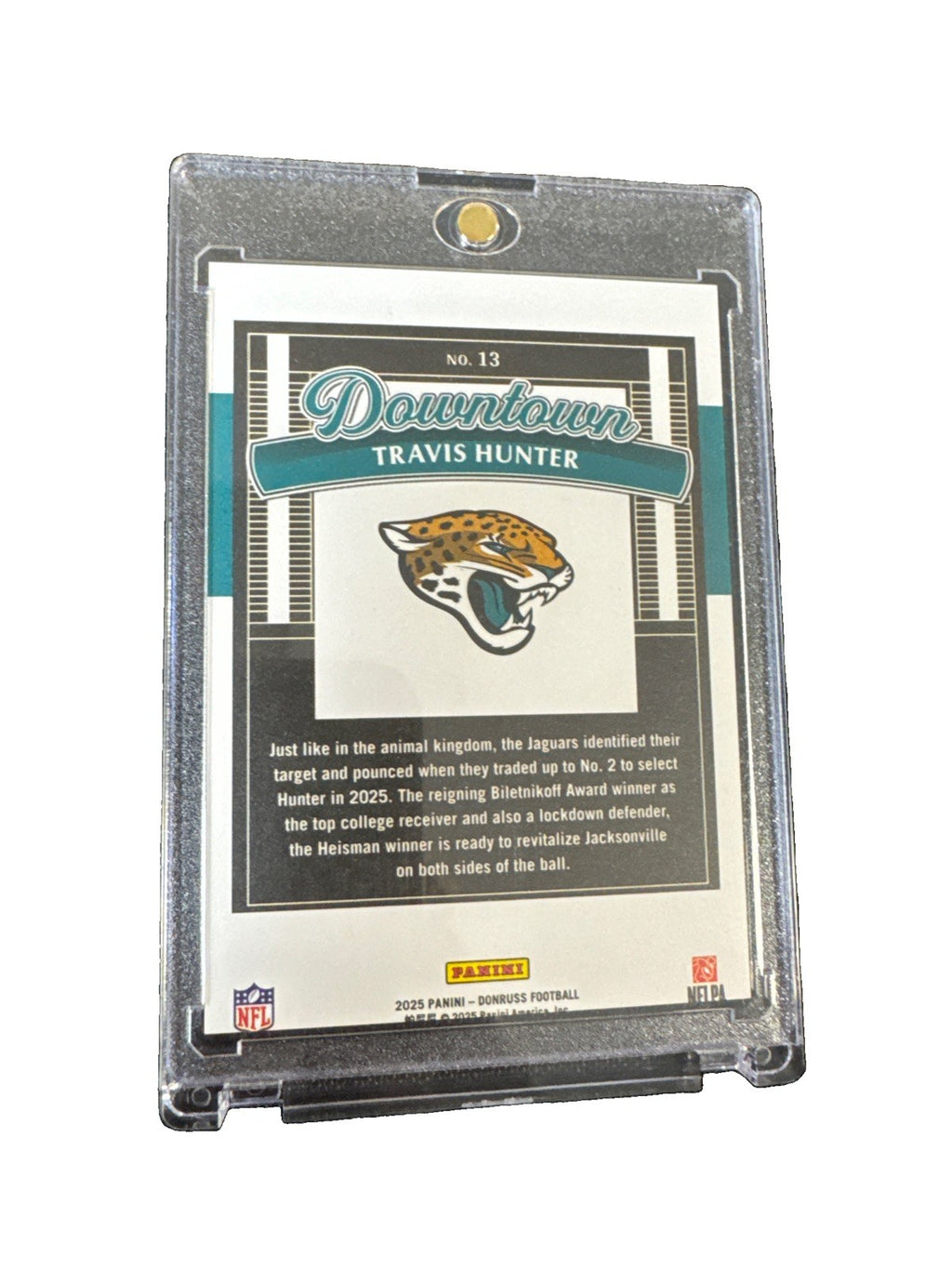 2025 Panini Donruss - Downtown! Travis Hunter #13 (RC)