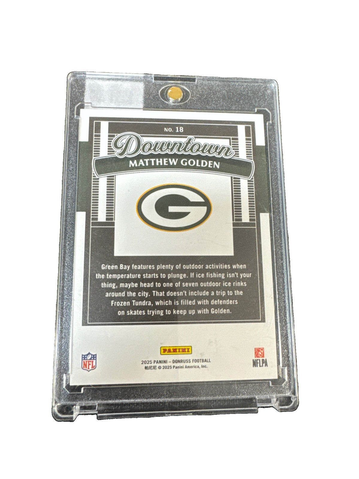 2025 Panini Donruss - Downtown! Matthew Golden #18 (RC)
