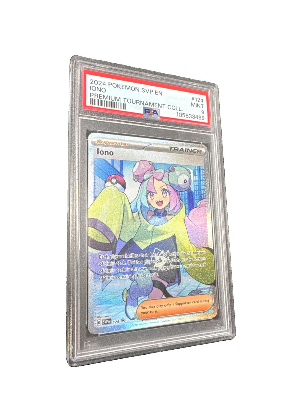 Iono 124 Sv: Scarlet & Violet Promo Cards Holo PSA 9