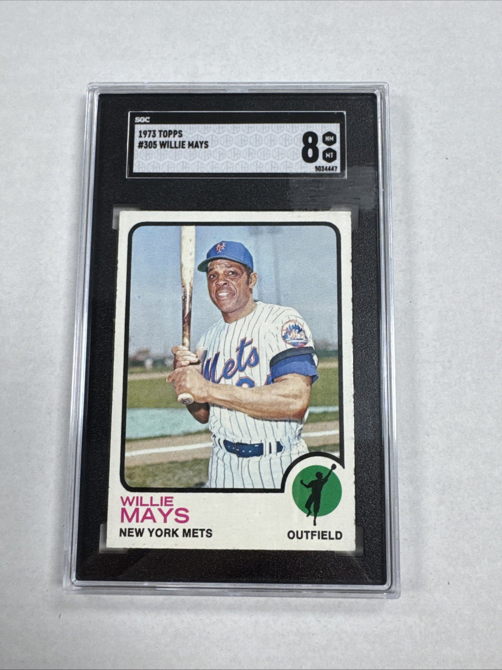 1973 Topps - Willie Mays #305 SGC 8