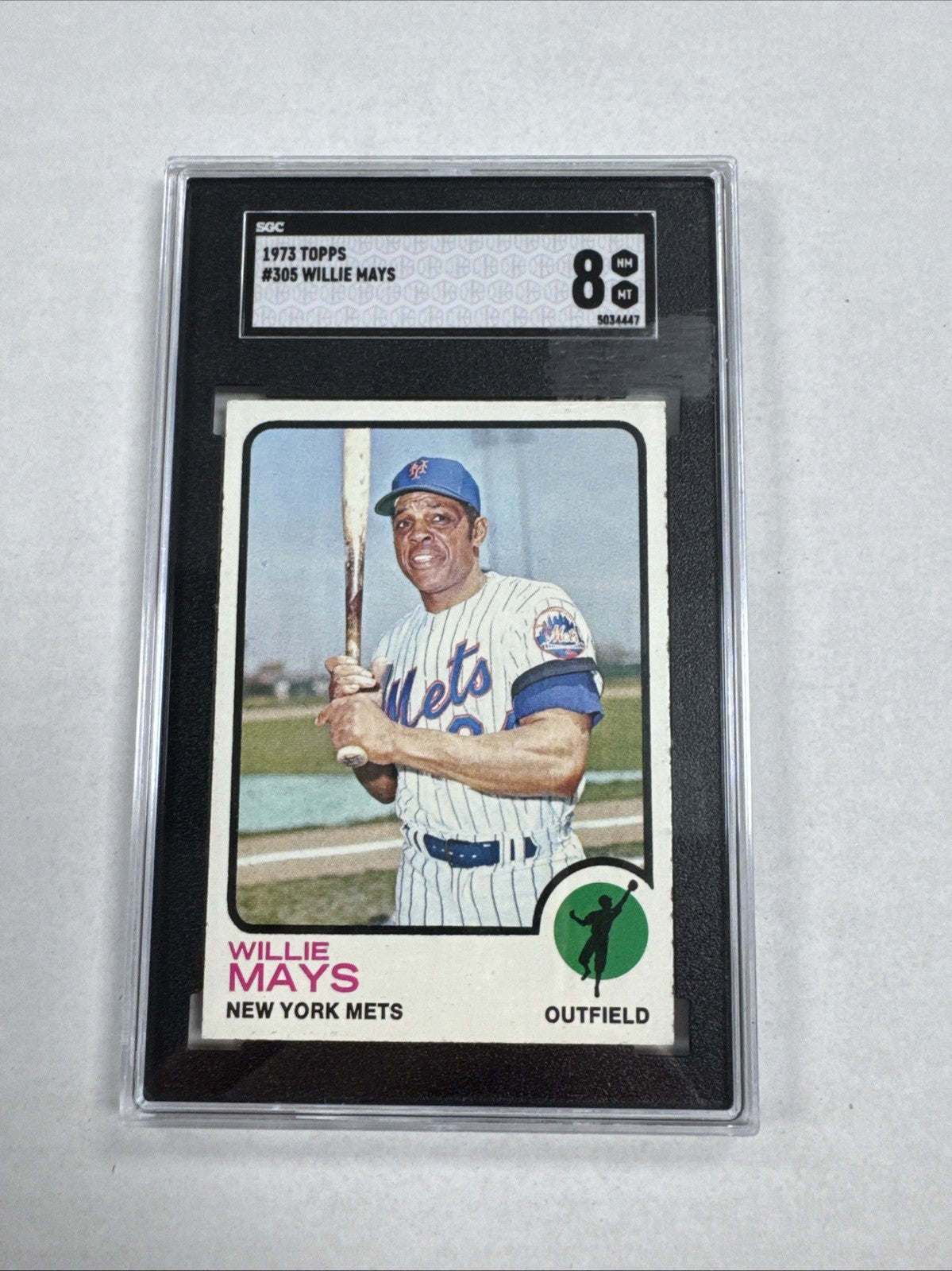 1973 Topps - Willie Mays #305 SGC 8
