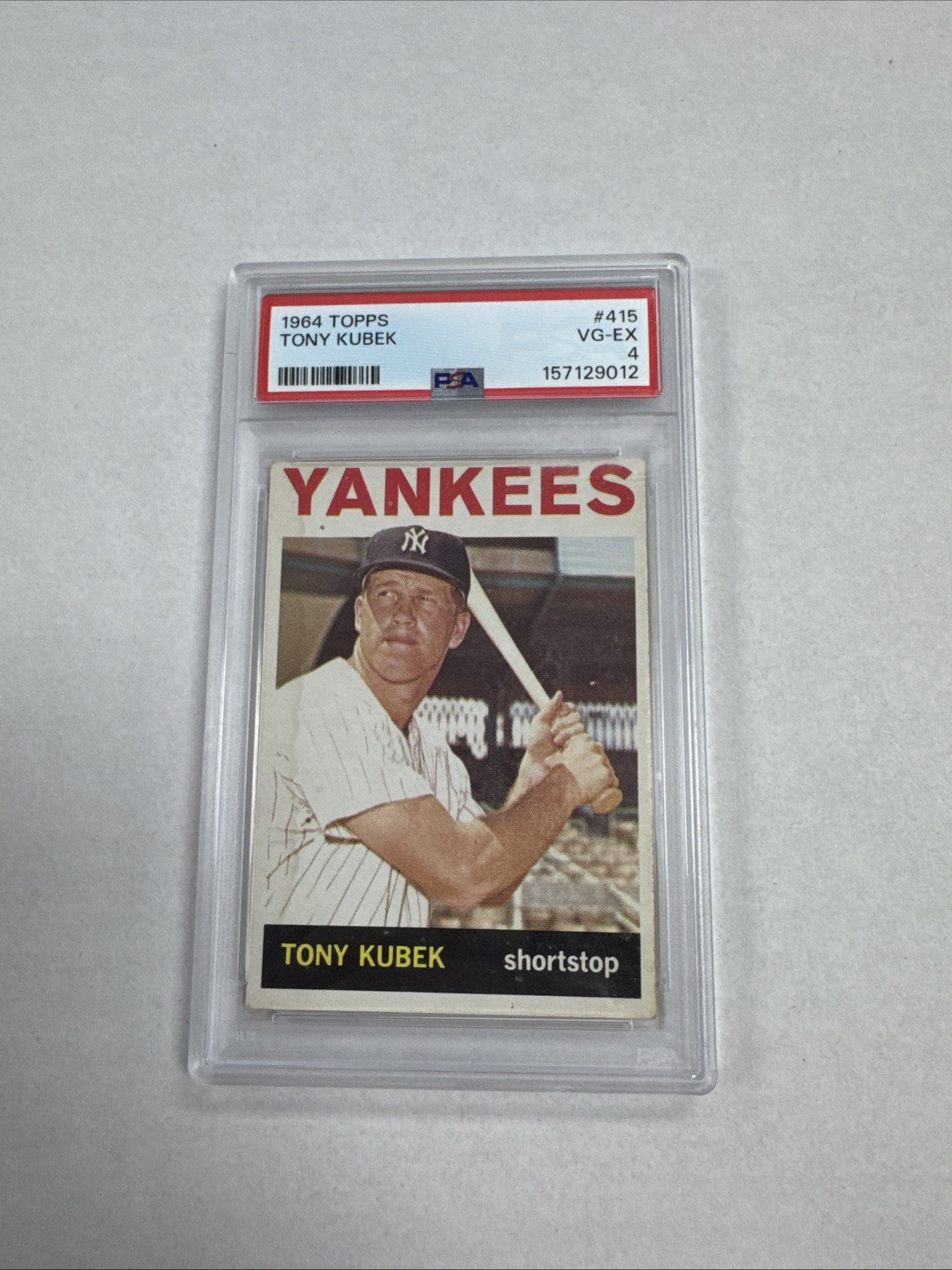 1964 Topps - Tony Kubek #415 PSA 4