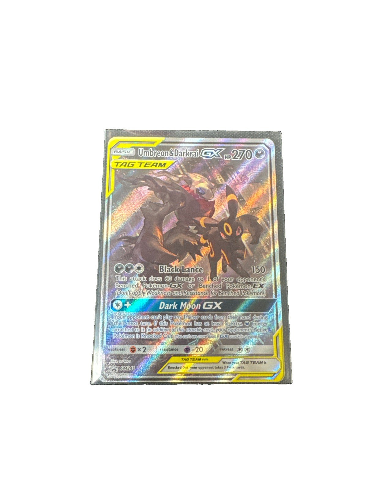 Umbreon & Darkrai GX SM241 Sm Holo