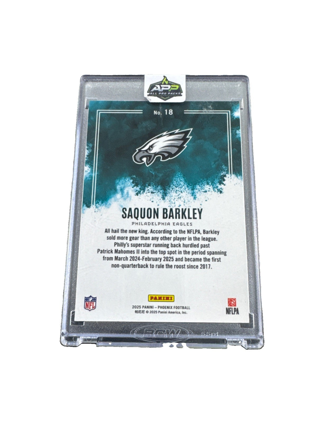2025 Panini Phoenix - Color Blast Saquon Barkley #18