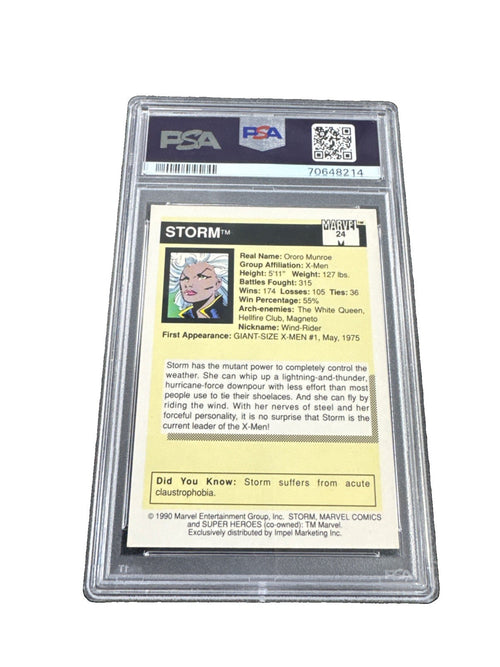 1990 Marvel Universe Storm #24 PSA 9