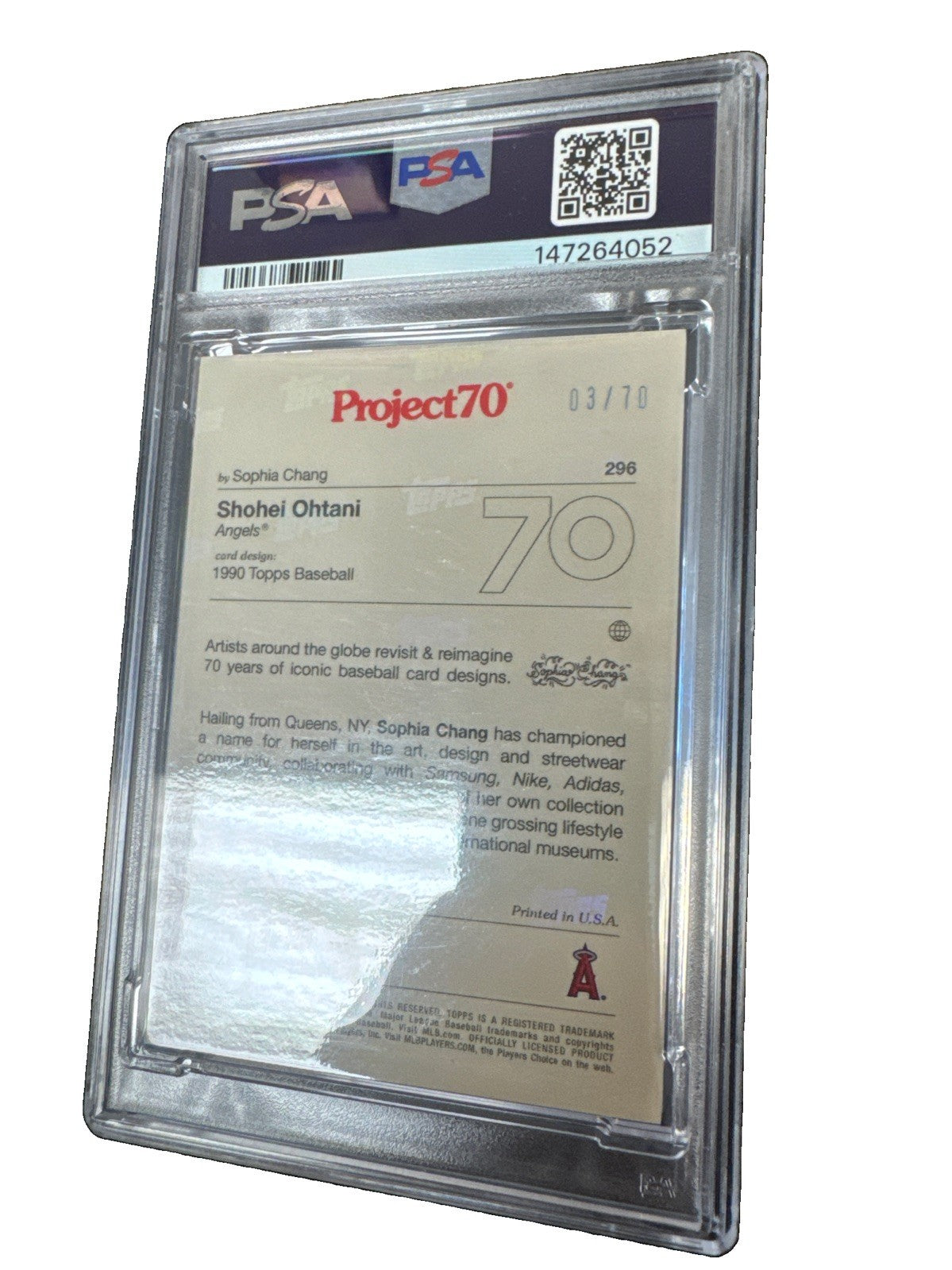 2021 Topps Project 70 Shohei Ohtani Rainbow Foil /70 #296