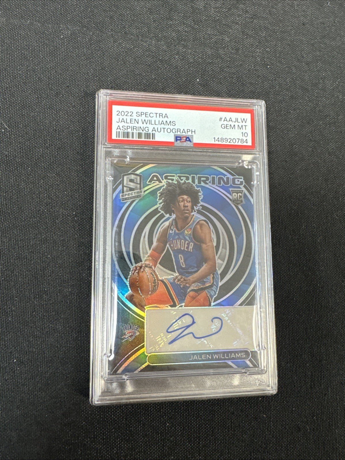 2022 Spectra Jalen Williams Aspiring Autograph /99 PSA 10