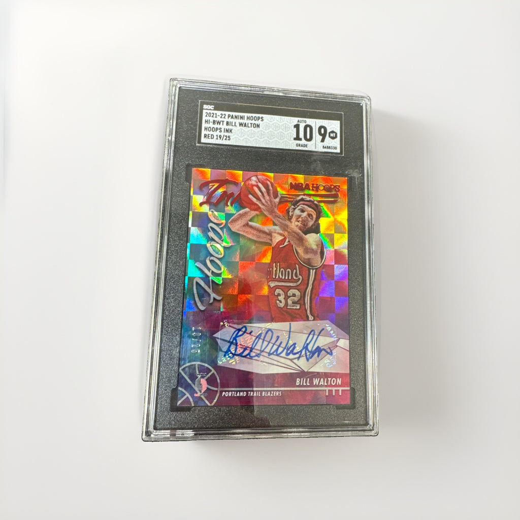 2021-22 Panini Hoops Bill Walton Hoops Ink /25 SGC 9
