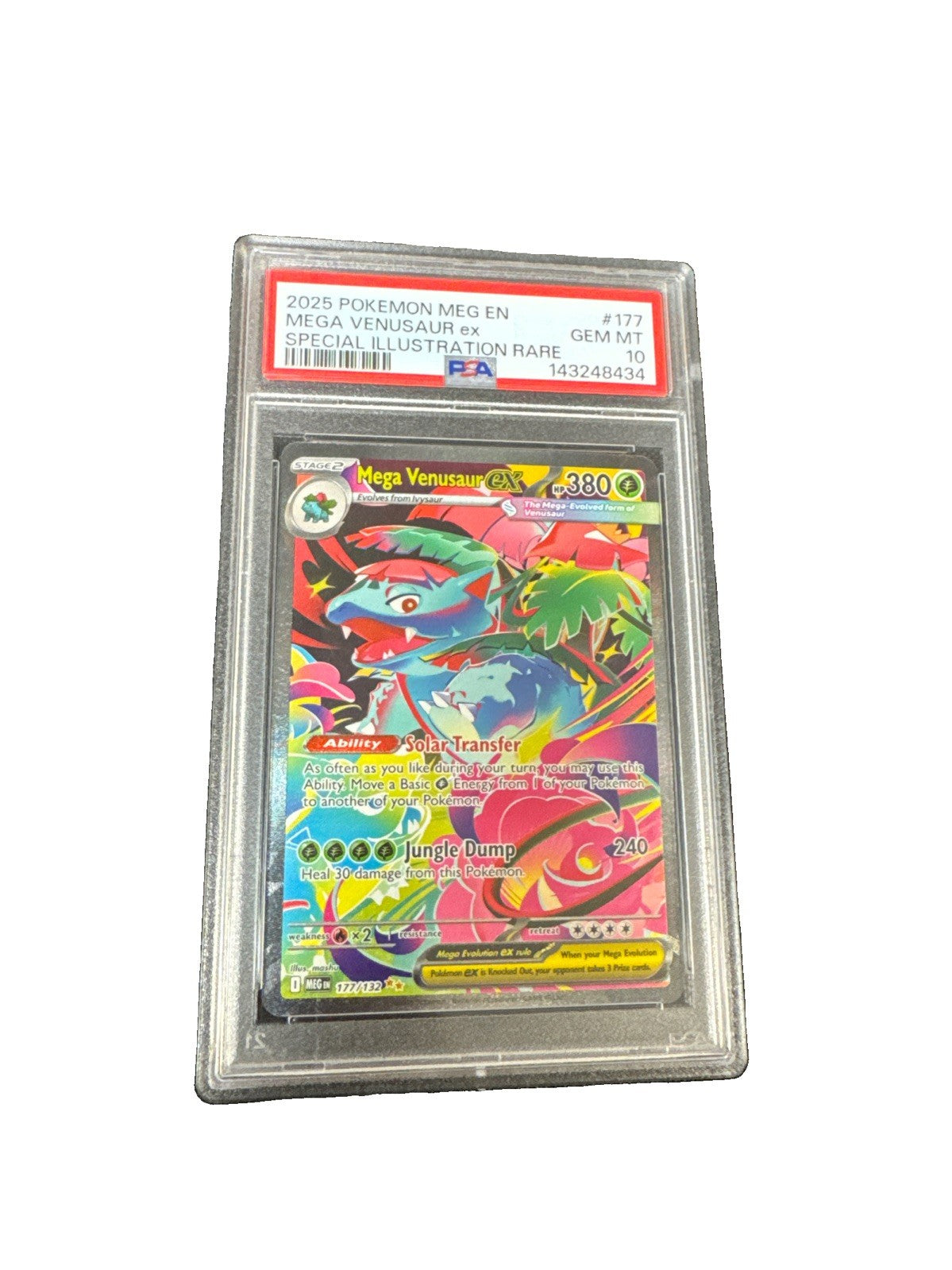 Mega Venusaur ex 177/132 Me01: Mega Evolution Holo PSA 10