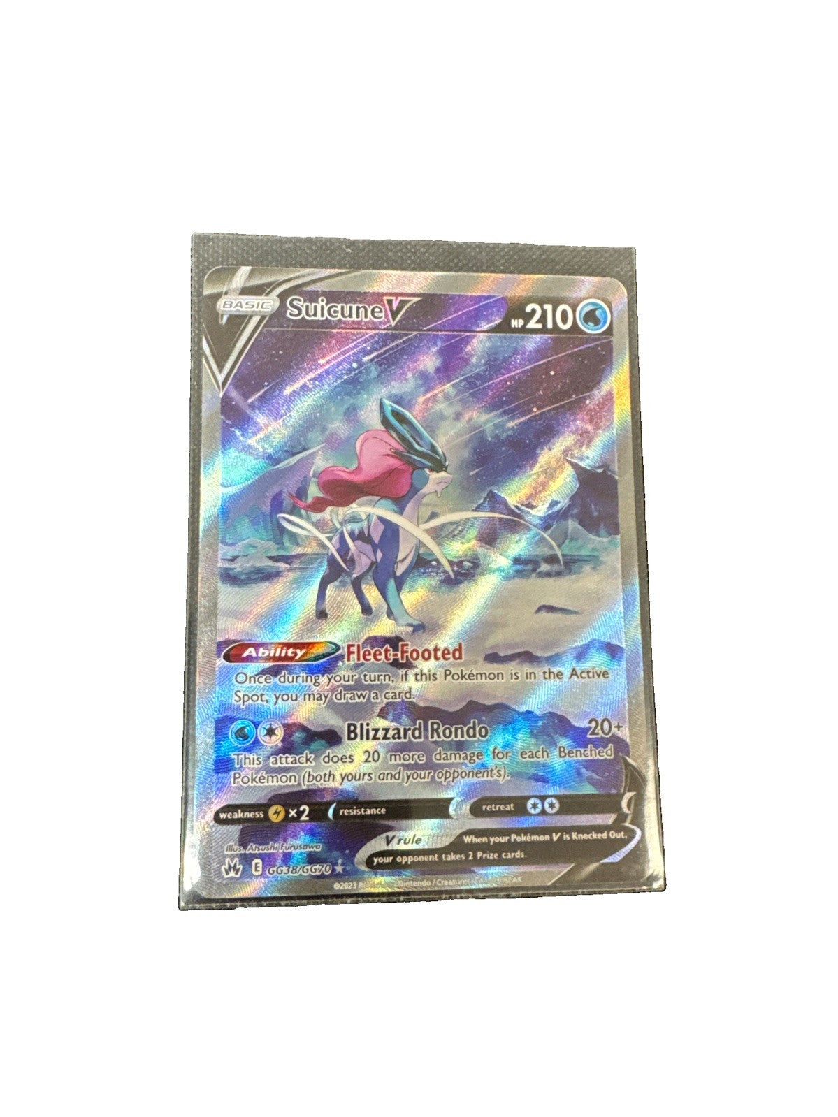 Suicune V GG38/GG70 SWSH: Crown Zenith: Galarian Gallery Holo