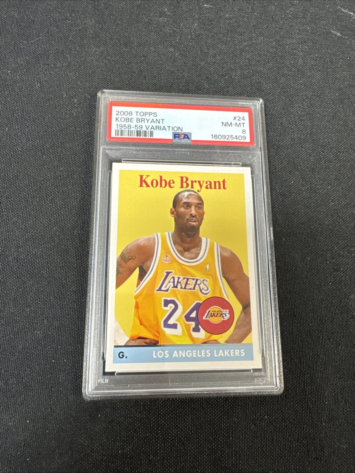 2008-09 Topps - Kobe Bryant #24 1958-59 Variations PSA 8
