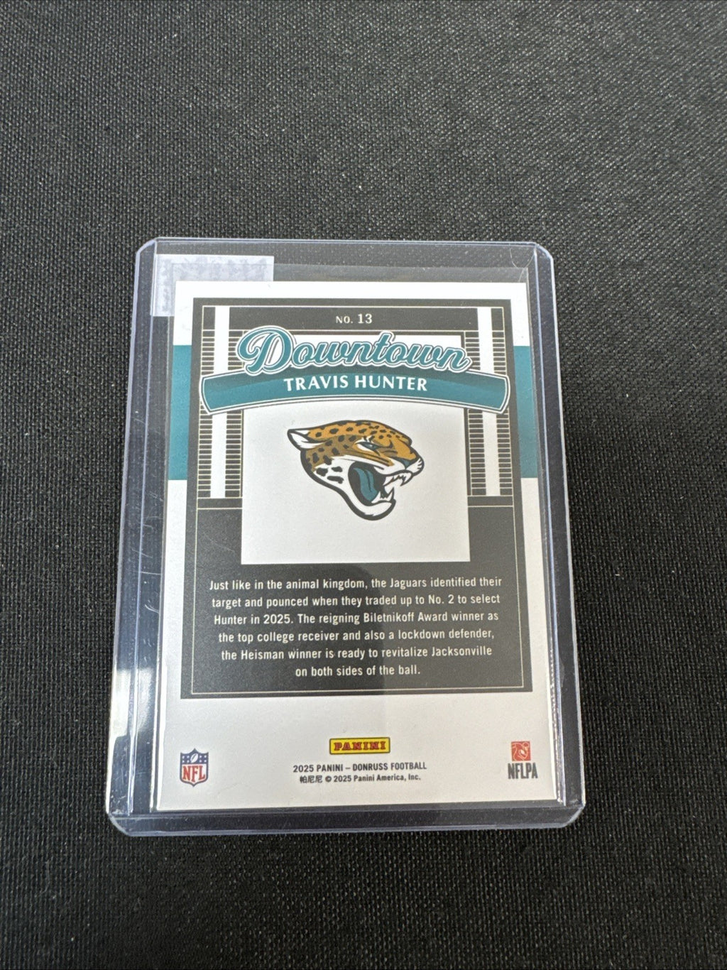 2025 Panini Donruss Optic - Downtown Travis Hunter #13 (RC)