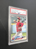 2018 Topps Update Series - Shohei Ohtani #US1 Pitching, Red Jersey (RC) PSA 10