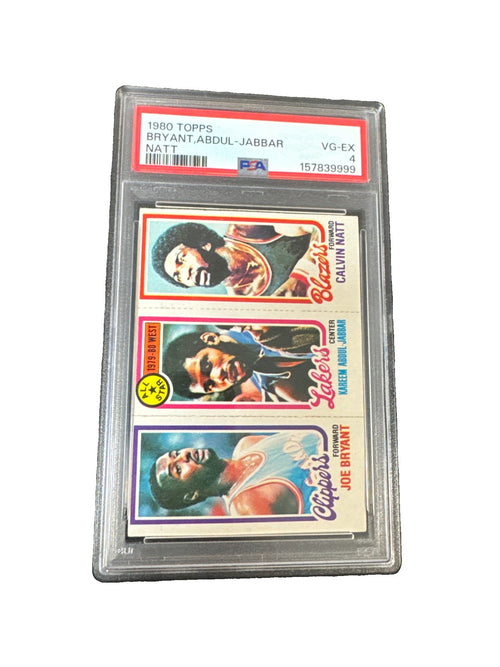 1980-81 Topps - Kareem Abdul-Jabbar, Calvin Natt, Joe Bryant #200-8-217 (RC)