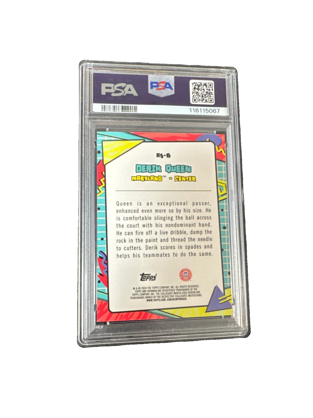 2024-25 Bowman Chrome U - After School Special Derik Queen #AS-6 (RC) PSA 10